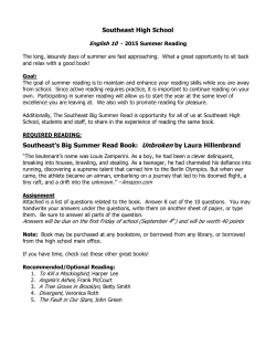 Southeast High School Southeast׳s Big Summer