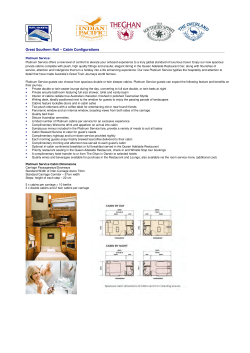 Great Southern Rail &ndash; Cabin Configurations