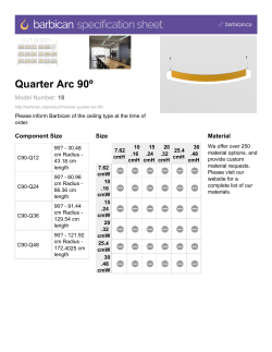 Barbican Spec Sheet - Quarter Arc 90&ordm;
