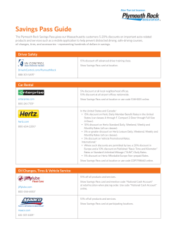 Savings Pass Guide - Plymouth Rock Assurance