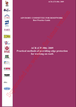 (CP) 006: 2009 Practical methods of providing edge protection for
