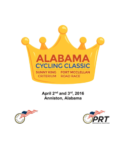 2016 alabama cycling classic presents