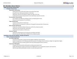 SC-Government Scope and Sequence