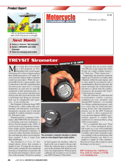 TREYSIT Sirometer - Motorcycle Consumer News
