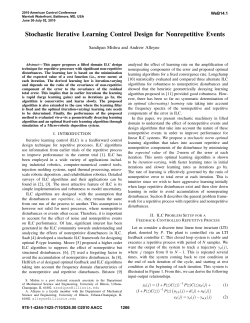 Stochastic Iterative Learning Control Design for Nonrepetitive Events