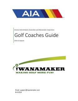 Golf Coaches Guide