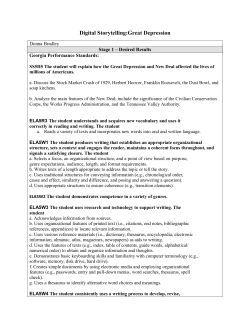 Digital Storytelling:Great Depression