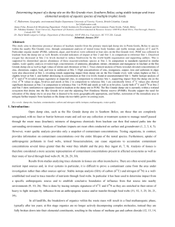 Determining)impact)of)a)dump)site)on)the)Rio)Grande)river