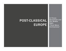 Post-Classical Europe