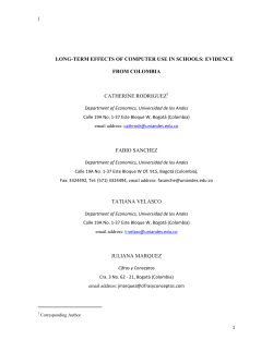long-term effects of computer use in schools: evidence from
