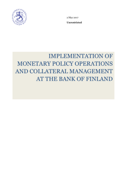 IMPLEMENTATION of monetary policy operations
