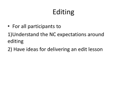 Editing (National Curriculum Expectations)