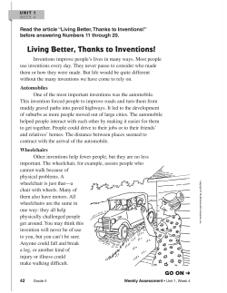 Living Better, Thanks to Inventions!