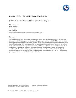 Custom Fan Deck for Multi-Primary Visualization