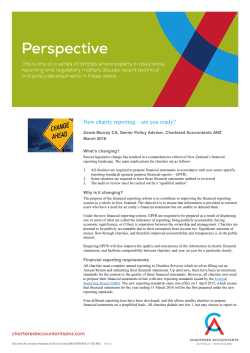 New charity reporting &ndash; are you ready?