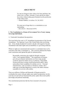 argument - The Potowmack Institute