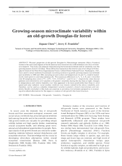 Growing-season microclimate variability within an old