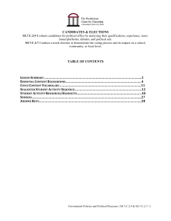 Lesson Plan - Mock Election