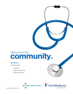 United Handbook - UnitedHealthcare Community Plan