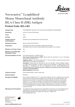 Novocastra&trade; Lyophilized Mouse Monoclonal