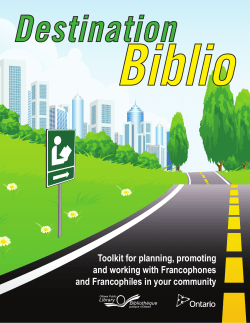 Destination Biblio - Ottawa Public Library