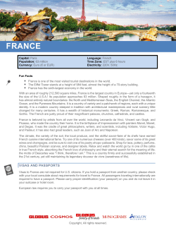 france travel info