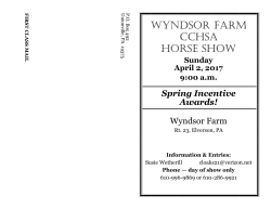 WYNDSOR FARM CCHSA HORSE SHOW