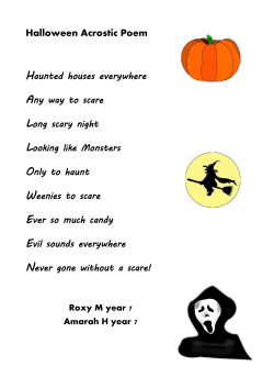 Halloween Acrostic Poem