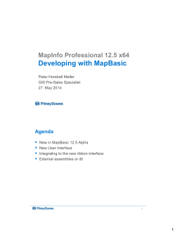 MapInfo Professional 12.5 x64 Developing with MapBasic