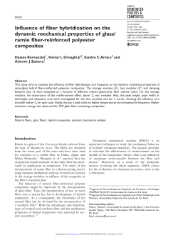 Influence of fiber hybridization on the dynamic mechanical