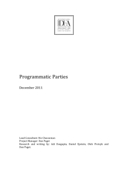 Programmatic Parties