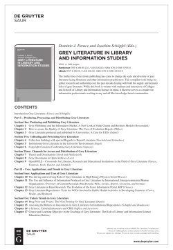grey literature in library and information studies