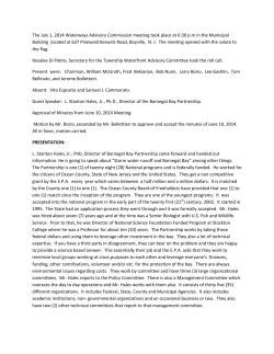 The July 1, 2014 Waterways Advisory Commission meeting took