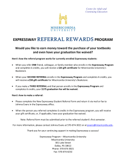expressway program - Misericordia University