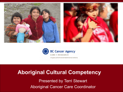 Aboriginal Cultural Competency