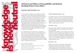 All Knees and Elbows of Susceptibility and Refusal Reading History