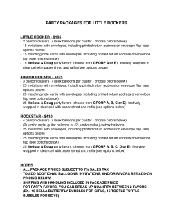 Little Rockers Party Packages - LR