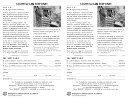 south sudan response south sudan response