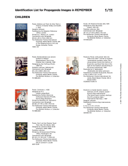 PDF for Identification List of Propaganda Images - Wolfsonian