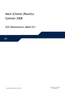 Mark Scheme
