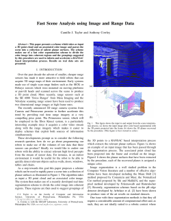 Fast Scene Analysis using Image and Range Data
