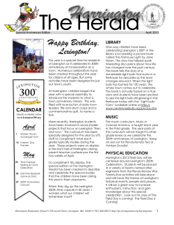 Lexington 300th Special Edition April 2013Harrington Herald