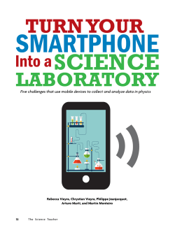 Five challenges that use mobile devices to collect and analyze data