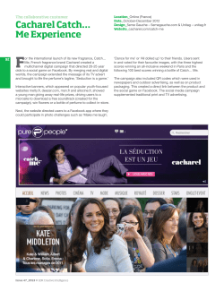 Cacharel Catch&hellip; Me Experience