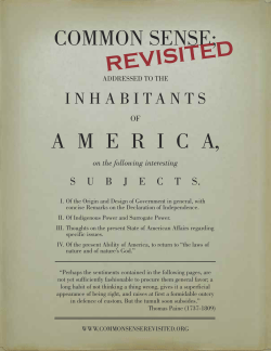 Common Sense Revisited