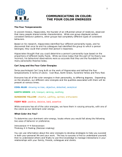 communicating in color: the four color energies