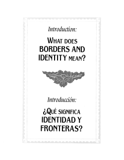BORDERS AND IDENTITY MEAN? IDENTIDAD Y FRONTERAS?