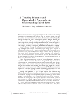12 Teaching Tolerance and Open