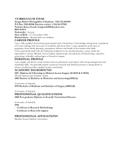 CURRICULUM VITAE CAREER PROFILE PERSONAL PROFILE