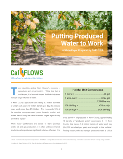 Putting Produced Water to Work